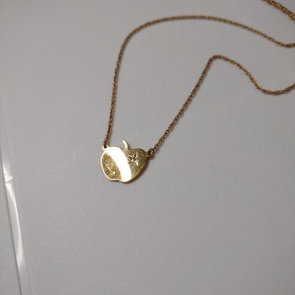 16.5 Inch Gold Filled Apple Necklace - Picture 2 of 12